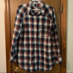 Free People Plaid Flannel